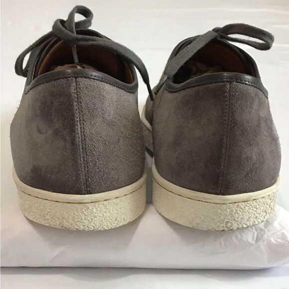 John Lobb Levah Suede With Leather Cap Toe Sneakers Size 10E - Picture 2 of 9
